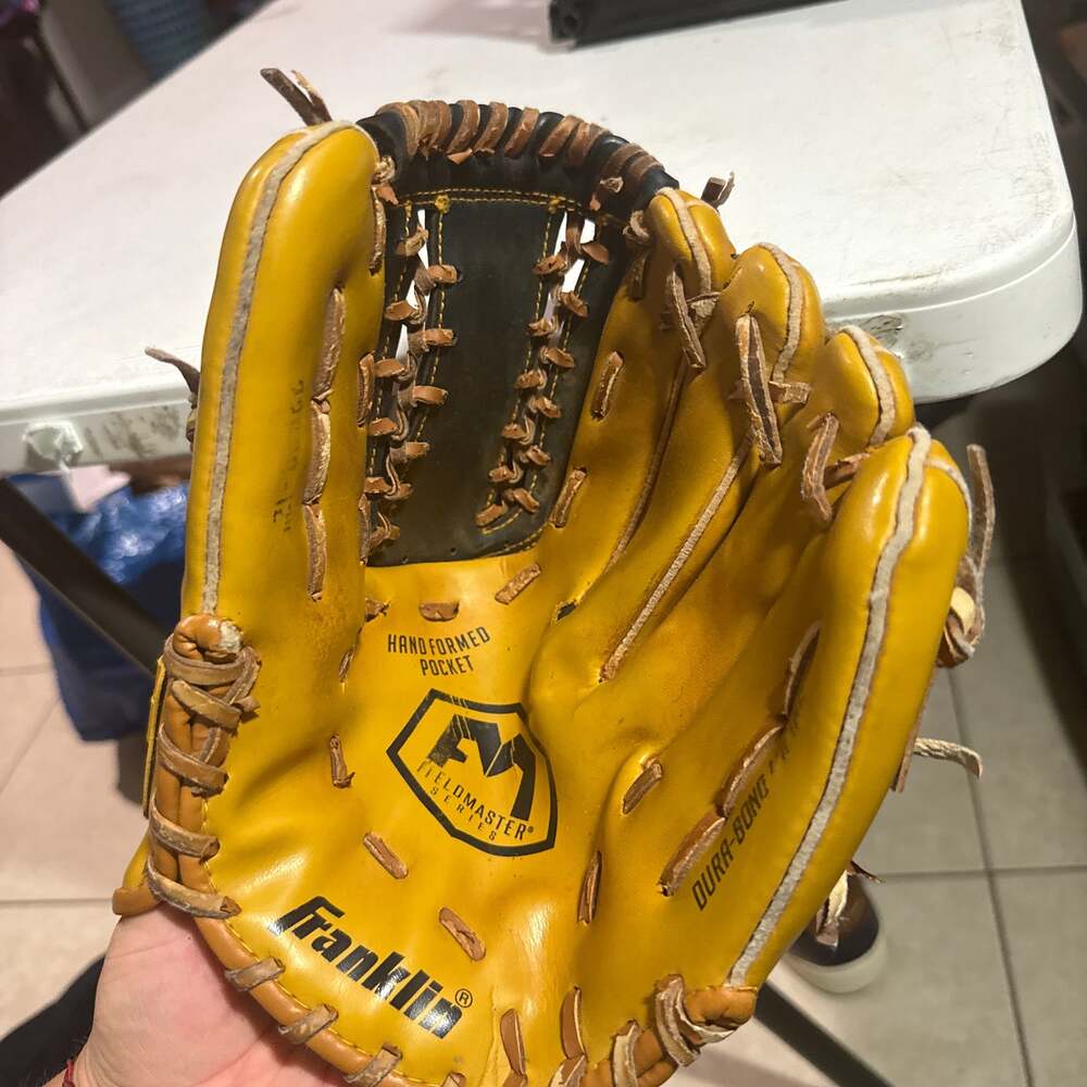 Franklin Fieldmaster Series Baseball Glove, 12-Inch Tan Leather